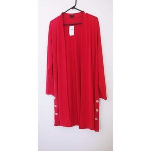 J. Jill Side Button Long Cardigan